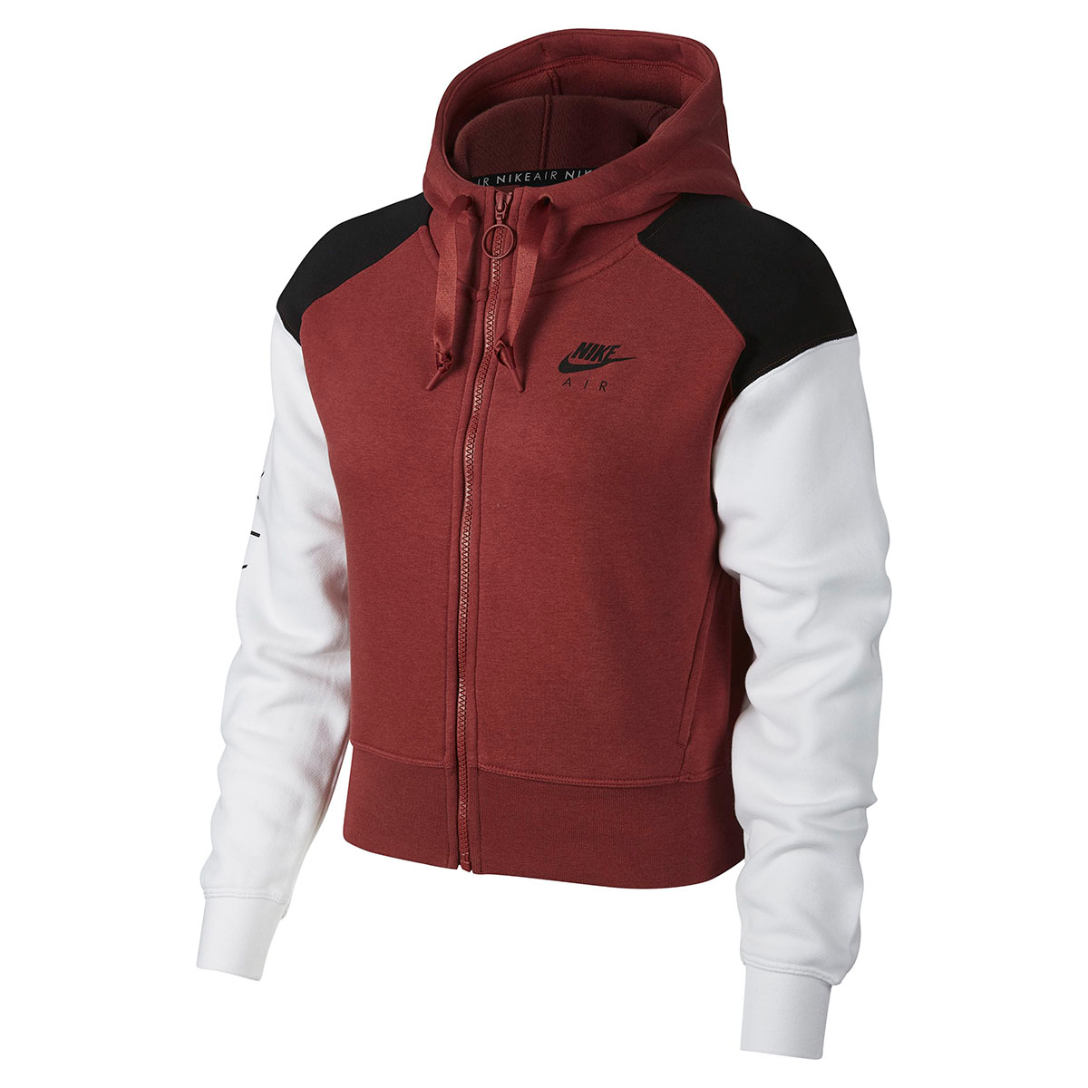 campera nike rojo y blanco