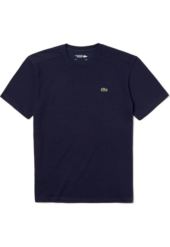 camiseta lacoste azul