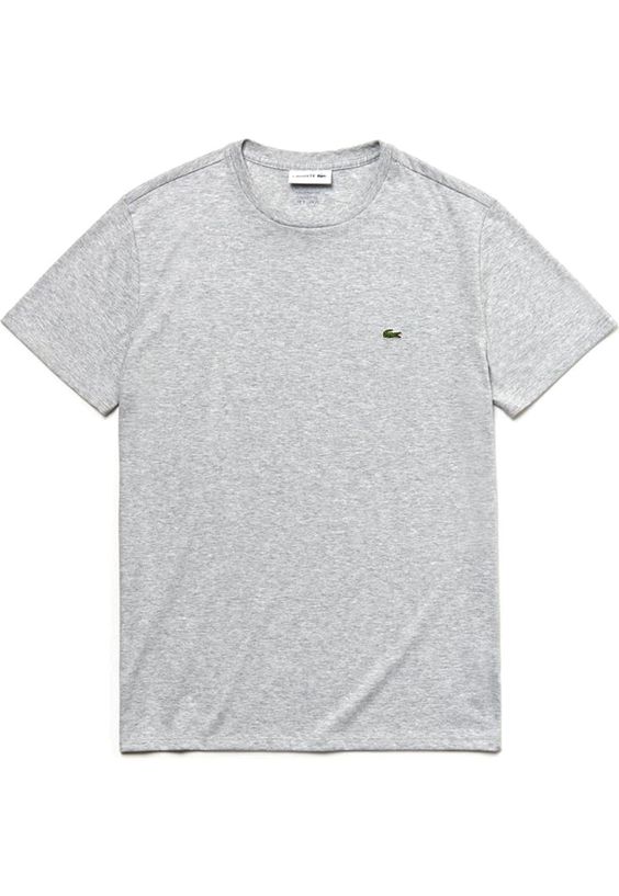 camiseta lacoste gris
