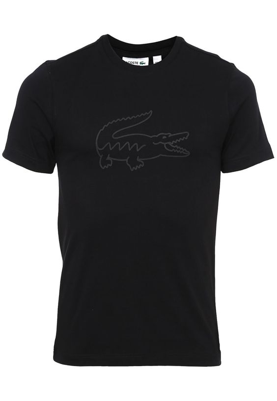 camiseta lacoste negro
