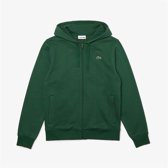 campera lacoste negro y blanco