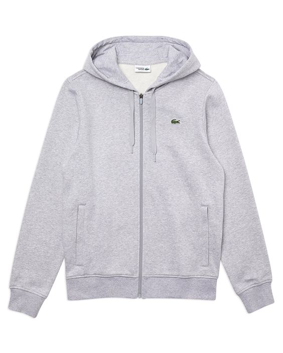campera lacoste gris
