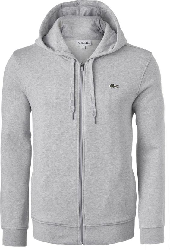 campera lacoste gris